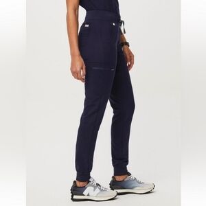 Figs Technical Collection Zamora High Waisted jogger Pants navy Blue size S